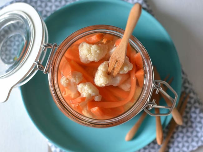 Légumes croquants aigres-doux au vinaigre