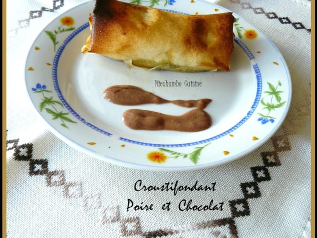 Croustifondants aux poires et chocolat