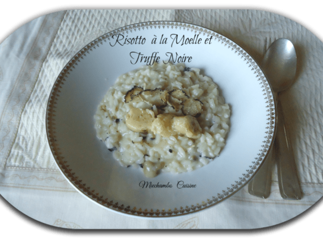 Risotto à la truffe noire et à la moelle