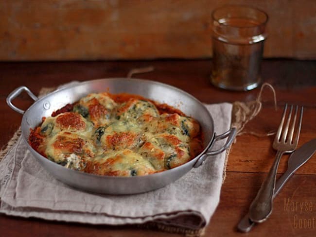 Quenelles Pommes de Terre Épinards et Brousse