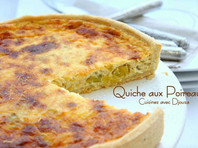 Tarte salée aux poireaux