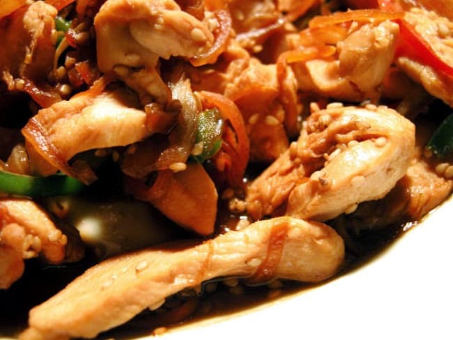 Poulet aux crevettes épicé