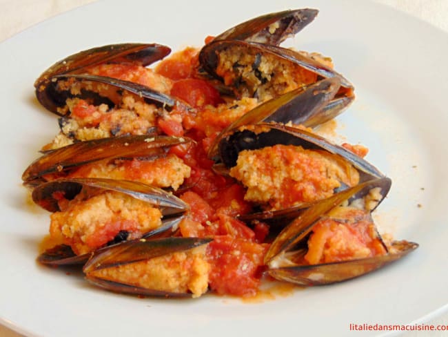 Moules farcies comme à Brindisi, Italie