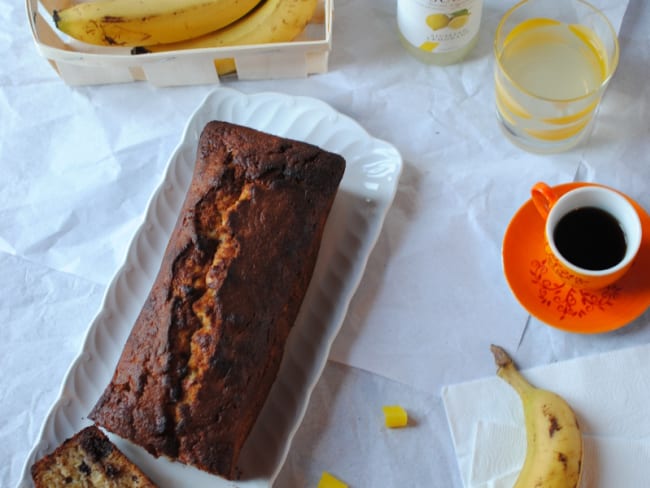 Banana Bread aux pépites de chocolat