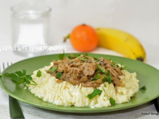 Bœuf Stroganoff.