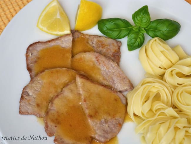 Escalopes de veau au citron (scaloppine al limone)