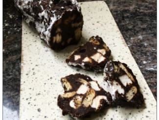 Recette Saucisson de Noël au Chocolat, Chamallow et Petits-Beurre