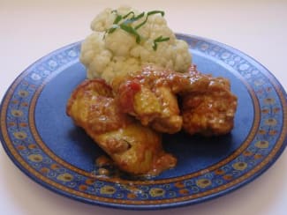 Poulet poussière, poulet grillé de la Réunion.