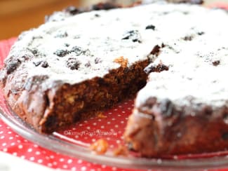 Gâteau de Noël Végétalien Etages aux Griottes / Vegan Sour Cherry Cake