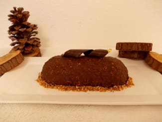 Entremet individuel ,dacquoise noisette, mousse au chocolat noir -  GigiCooking