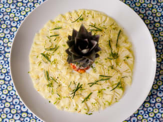 Carpaccio d'ananas exotique