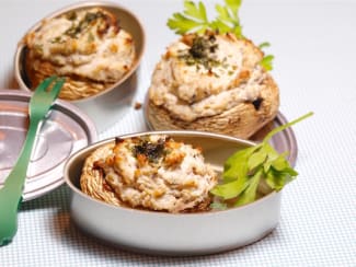 Champignons farcis aux sardines
