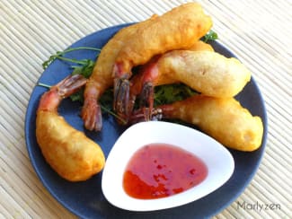 Beignets de crevettes croustillants