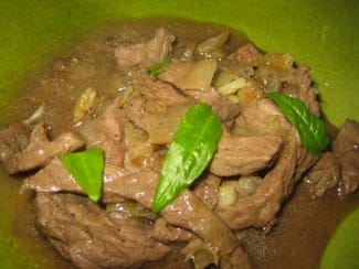 Emincé de boeuf au whisky