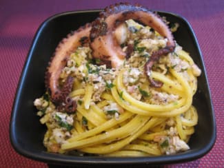 Spaghetti à la bolognaise de poulpe