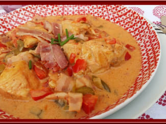 Filets de poulet au paprika fumé et aux poivrons