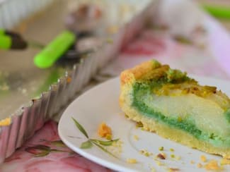 Tarte façon Bourdaloue aux pistaches