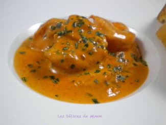 Scampis ou gambas flambés au whisky