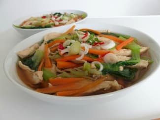 Soupe chinoise au poulet, recette asiatique - Recette par Mes inspirations  culinaires