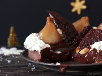 Tarte poire et chocolat