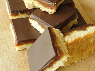 The shortbread is on the table