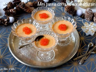 Mini panna cotta au corail d’oursin