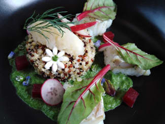 FILET DE POISSON PANE ET PURÉE DE CÉLERI( recette à indice