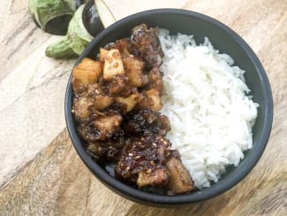 Aubergines et courgettes caramélisées