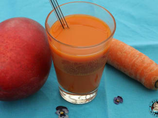 Smoothie carotte mangue - Recette par A Prendre Sans Faim