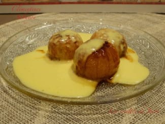 Clémentines caramélisées et sabayon au champagne