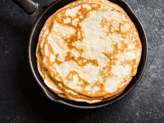 Crêpes sans gluten et sans lactose