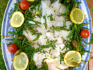 Salade de cabillaud aux salicornes