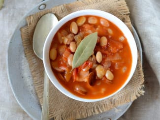 Haricots blancs à la tomate - plat léger 