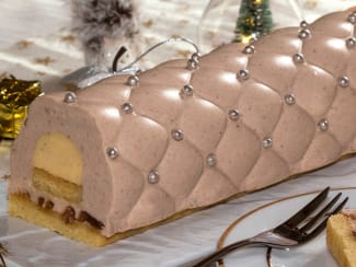 Bûche chalet de Noël - LA PATELIERE