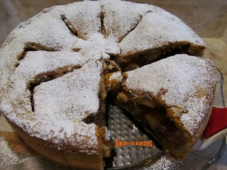 Tourte aux pommes façon strudel à la pâte brisée sucrée