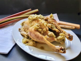 Poulet à la rhubarbe