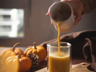 Pumpkin spice latte sans café