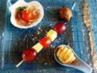 Amuses-bouche en mini brochettes pour l'apéritif de Soize, Recipe