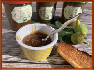 Confiture de figues vanillées et amandes au thermomix - Recette