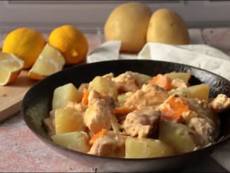 Blanquette de saumon aux pommes de terre