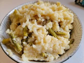 Risotto aux asperges à l'autocuiseur