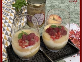 Verrine douceur à la pêche - Recette Ptitchef