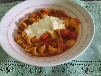 Orecchiette, ‘nduja et stracciatella