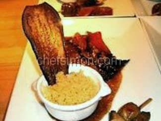 Tranches d'aubergines séchées