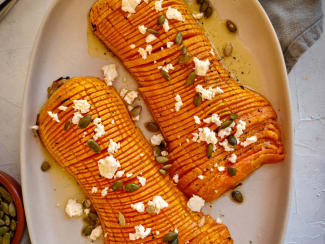 Butternut rôti au four, avec feta