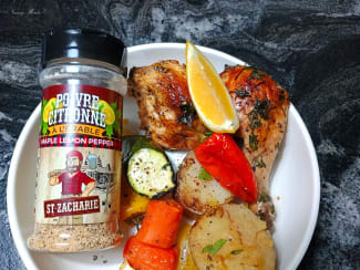 Poulet poivre citronné à l’érable