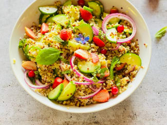 Taboulé de quinoa aux fraises