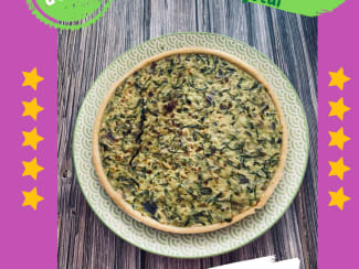 Tarte aux courgettes et pesto d'oseille