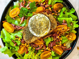 Salade de chèvre chaud et lardons