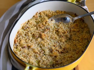 Crumble chèvre courgette